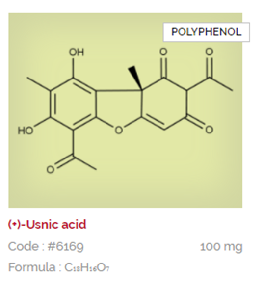 Usnic acid Botanical Reference Material